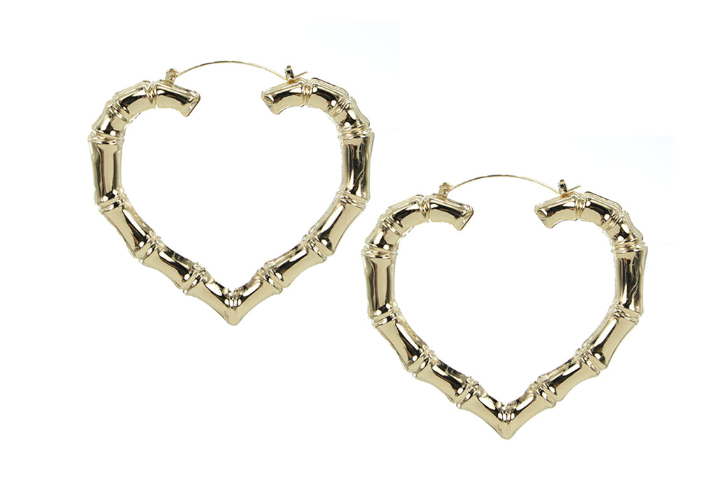 Heart Bamboo Hoops